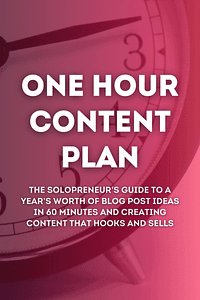 The One Hour Content Plan by Meera Kothand - Book Summary